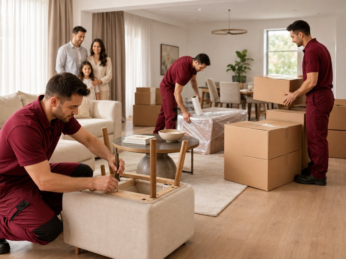 Yeni evde eşya teslimatı ve mobilya montajı